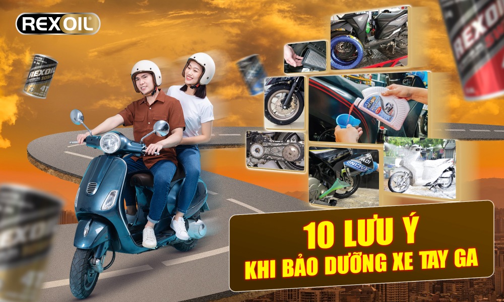 10 lưu ý khi bảo dưỡng xe tay ga