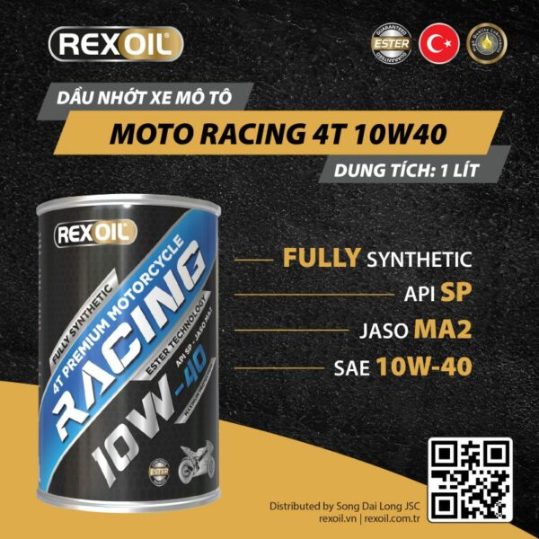 REXOIL MOTO RACING 4T 10W40 SP