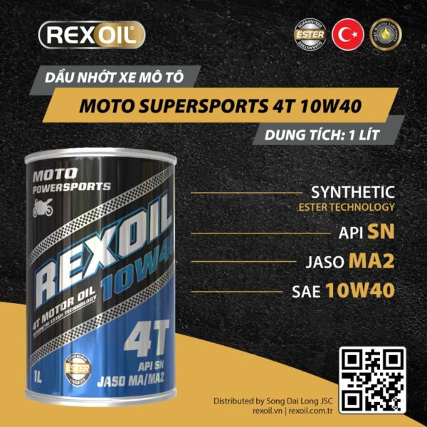 REXOIL MOTO SUPERSPORT 4T 10W40