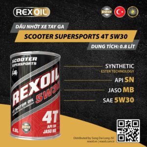 REXOIL SCOOTER SUPERSPORT 4T 5W30
