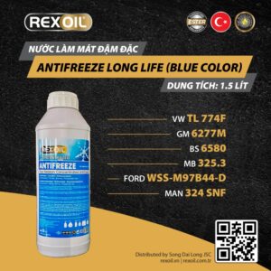 REXOIL ANTIFREEZE (MB 325.3) LONG LIFE (BLUE COLOR) 1.5L