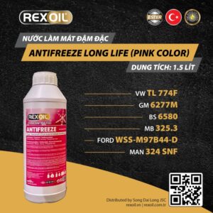 REXOIL ANTIFREEZE LONG LIFE (PINK COLOR) 1.5L